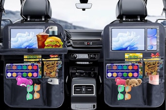 backseat organizers in a car