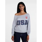 Women's Off-Shoulder Sweatshirt
