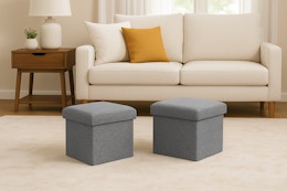 Get This Storage Cube Ottoman Set for Just $27 Shipped at QVC (Reg. $35) card image