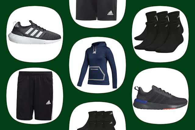Adidas Sale at eBay: $6 Shorts, $11 Sock Sets, $29 Sneakers, and More card image