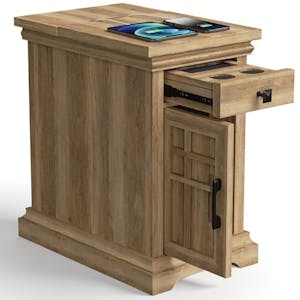 End Table with Charging Station