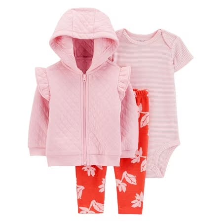 Kids' 3-Piece Cardigan Outfit Set