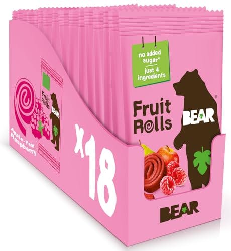 BEAR Real Fruit Snack Rolls 18-Pack