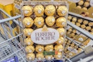 ferrero rocher chocolates in shopping cart