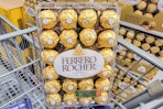 ferrero rocher chocolates in shopping cart