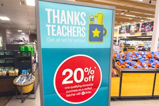 target-teacher-discount-signage-july-august-2025