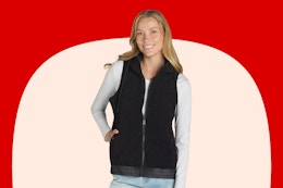 Women’s Faux Shearling Vest, as Low as $7 on Clearance at Walmart (Reg. $28) card image