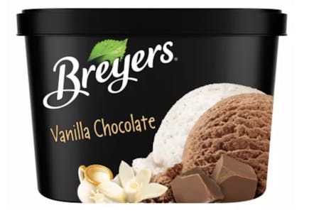 2 Breyers Ice Cream Tubs
