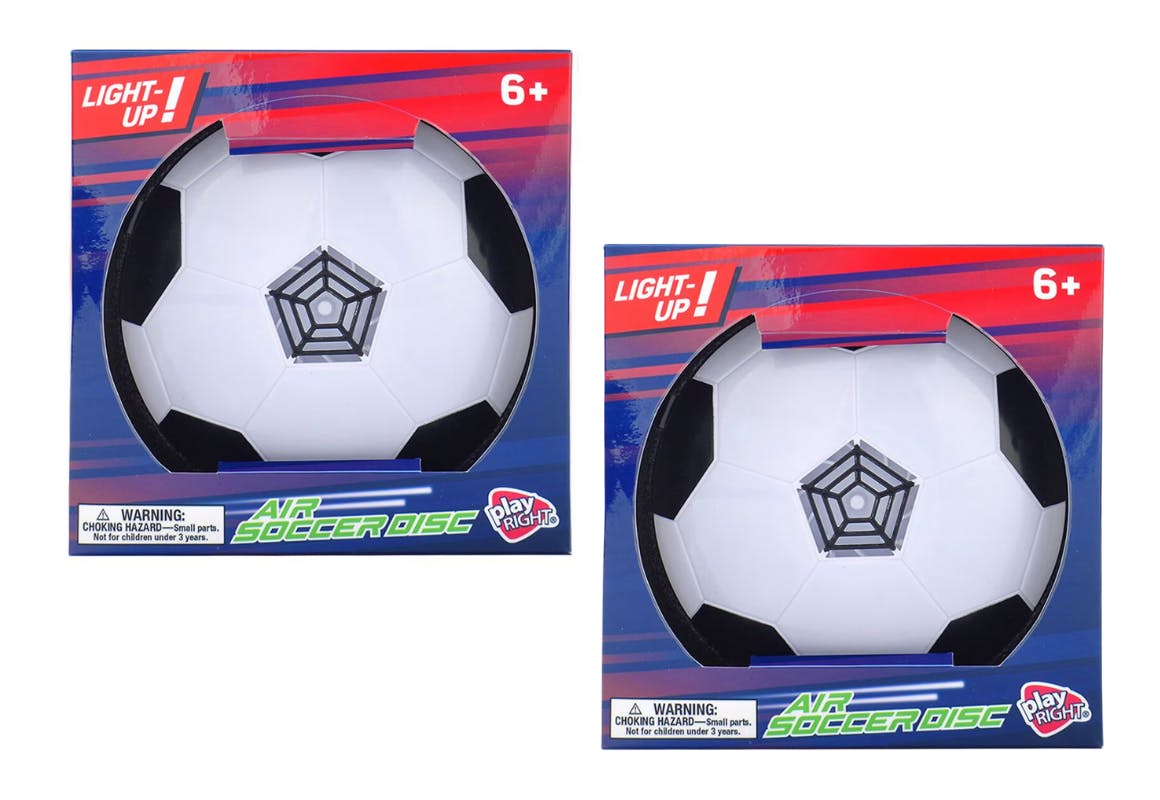 2 Playright Air Soccer Discs