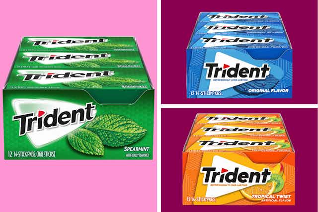 Trident Gum 12-Pack, as Low as $5.60 on Amazon card image
