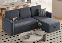 dark gray sectional sofa