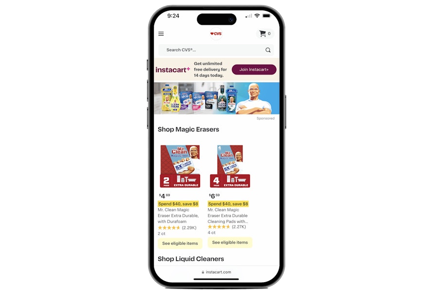 instacart-cvs-iphone-14-screenshot