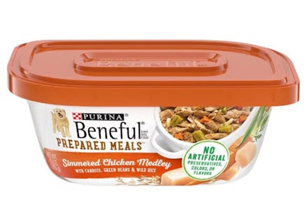 2 Beneful Wet Dog Food Tubs