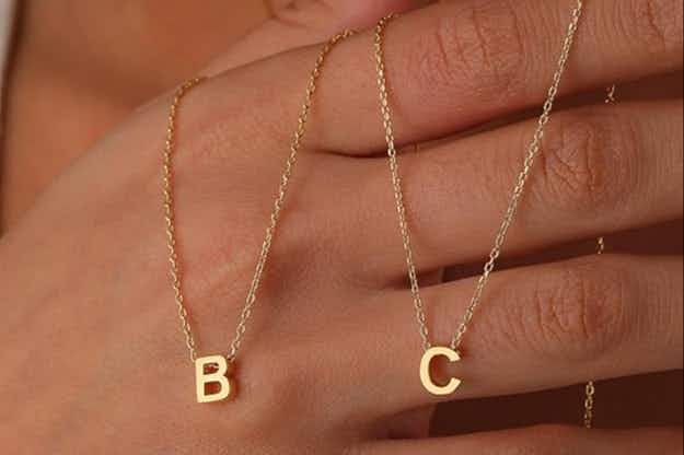 Initial Necklace, Only $3.19 on Amazon card image