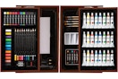 Art case B09BYFHDYC oil pastels, acrylic paints, watercolor paints, sketch pads