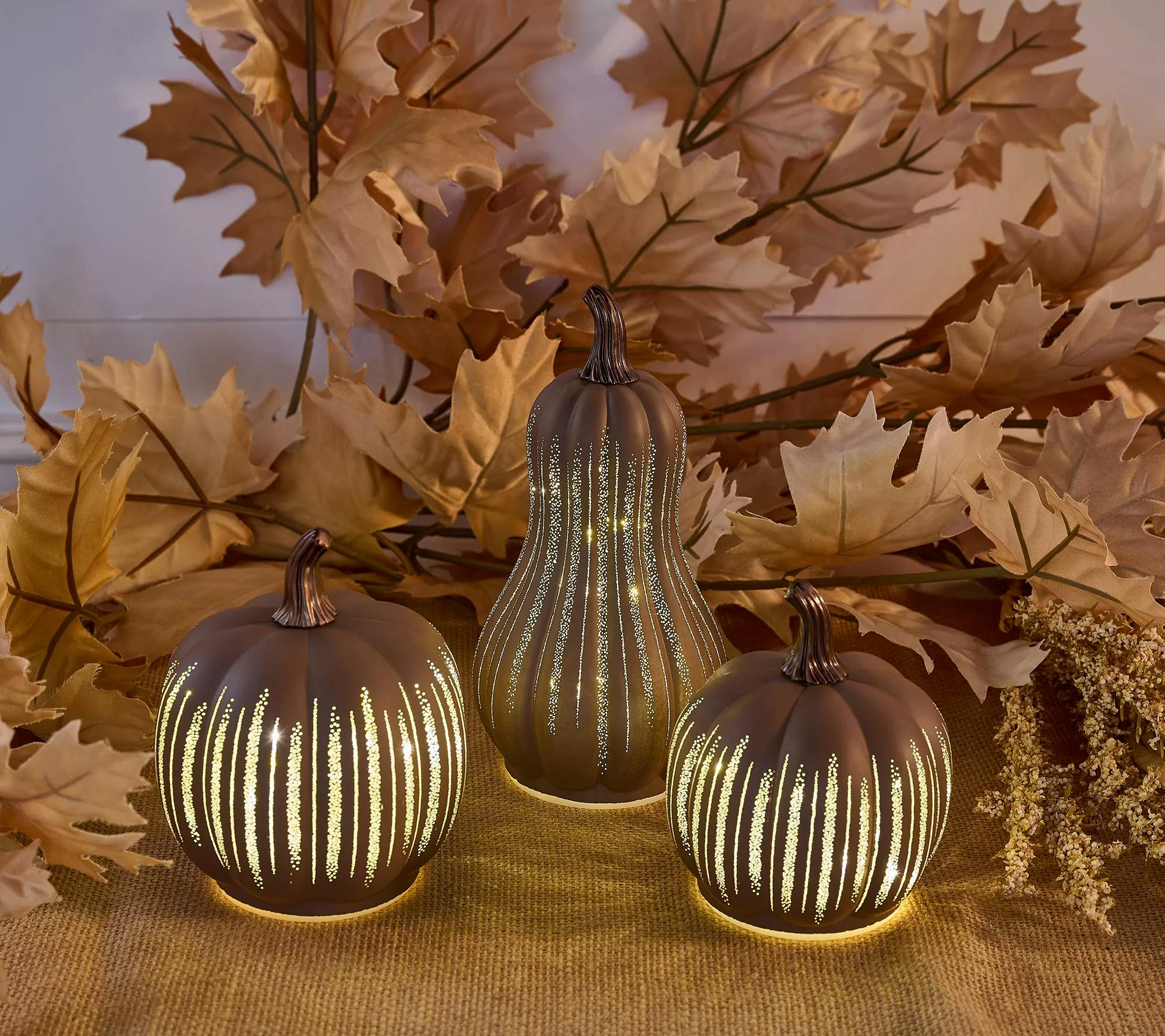 Mini Starry Night Glass Pumpkins