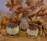 Mini Starry Night Glass Pumpkins