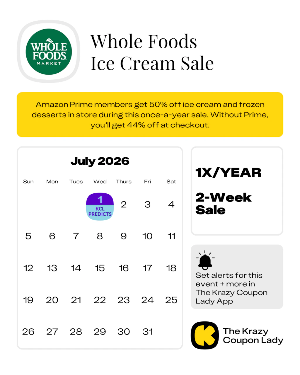 Whole Foods Ice Cream Sale: Dates, Discounts & Prime Perks Explained ...
