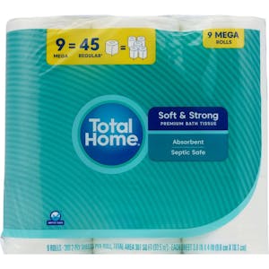 2 Total Home Toilet Paper Packs
