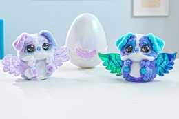Lifestyle image of Hatchimals Alive (Mystery Hatch Exclusive) toy featuring Puppadees)