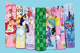 licensed character kids beach towels collage