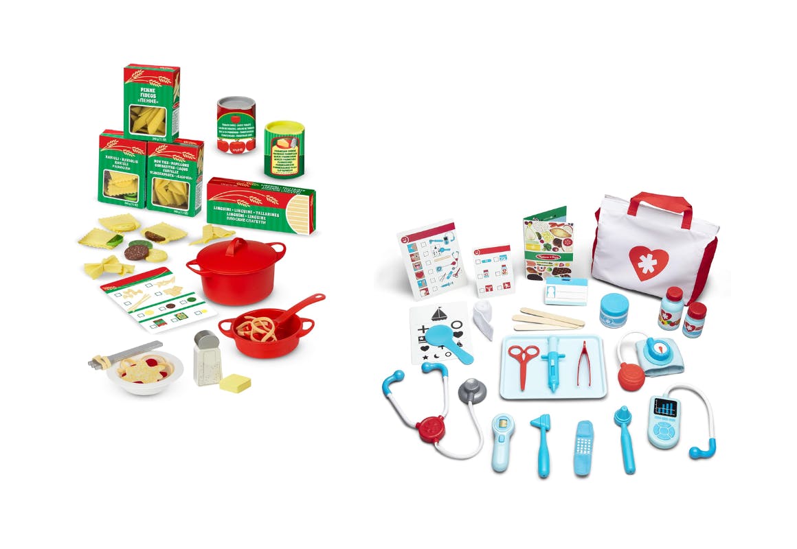 2 Melissa & Doug Playsets
