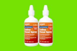 Amazon Basic Care Saline Nasal Spray 2-Pack, as Low as $5.10 card image