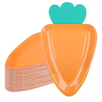 Carrot Shape Paper Plates