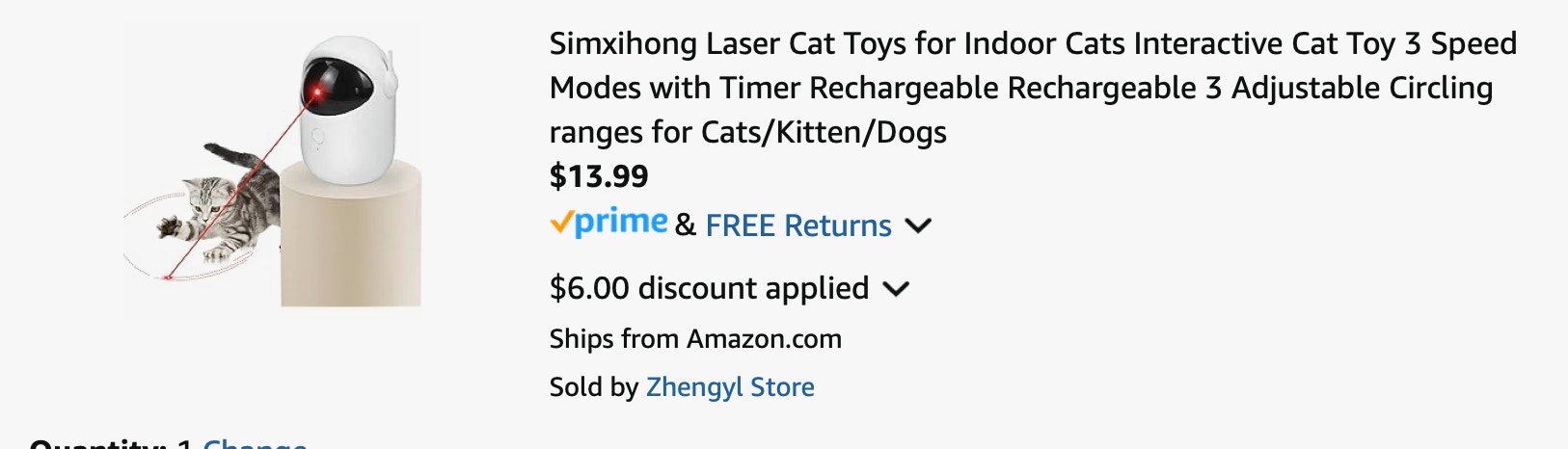 Amazon Interactive Laser Cat Toy 2025