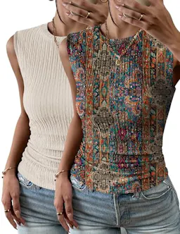 Women's High Neck Tank Top