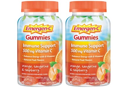 2 Emergen-C Gummies Bottles