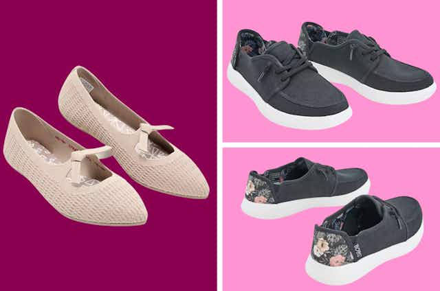 Women's Skechers at QVC: $30.49 Slip-ons, $33.49 Flats, and More card image