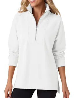 ANRABESS Women's Half Zip Sweatshirt