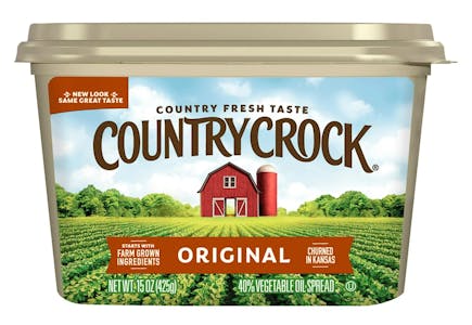 2 Country Crock Butter Tubs