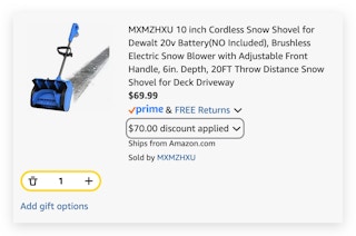 Electric Cordless Snow Shovel