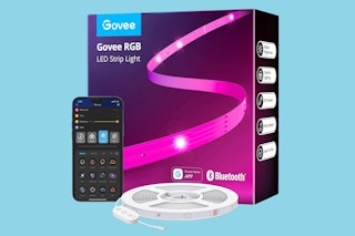govee lights on blue background
