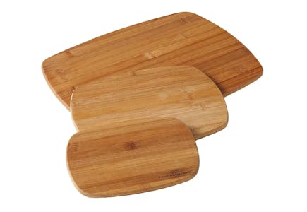 Food Network Bamboo Cutting Board Set