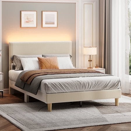 Full Upholstered Bed Frame