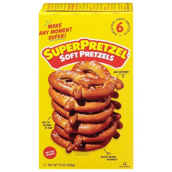 2 SUPERPRETZEL Soft Pretzels Boxes