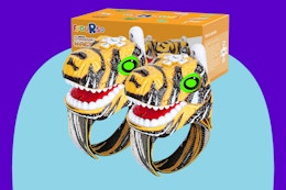  Fygurso Walkie Talkies for Kids 2 Packs on a blue background.