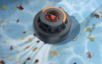 a robot pool cleaner in a pool 