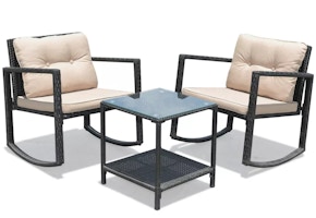 Costway Patio Rocking Chair Set