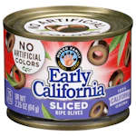 Early California Sliced Olives Can