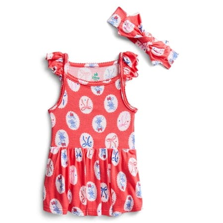 Minnie Mouse Baby Bodysuit Dress Set