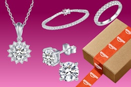 Moissanite Jewelry Deals: $20 Earrings, $25 Necklace With Amazon Promo Code card image