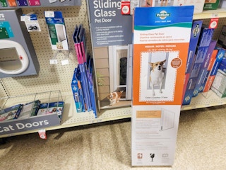 medium sized sliding glass pet door