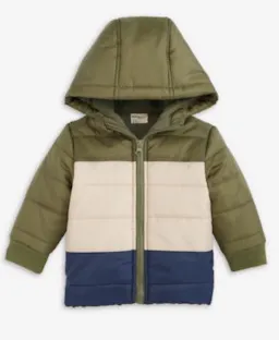 Baby Hooded Colorblocked Jacket