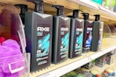 axe body wash sitting on target shelves