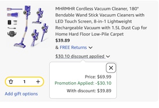 Vacuum Discount