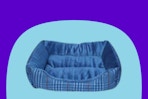 dollar general forever pals pet bed on blue background
